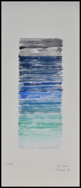 Peinture intitulée "orage.jpg" par Lothar Schillak, Œuvre d'art originale, Aquarelle