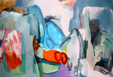 Malerei mit dem Titel "untitled (CHO)" von Lothar Neumann, Original-Kunstwerk, Acryl