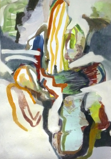 Malerei mit dem Titel "untitled (CRPT)" von Lothar Neumann, Original-Kunstwerk, Acryl