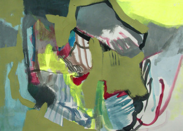 Malerei mit dem Titel "untitled (I THK)" von Lothar Neumann, Original-Kunstwerk, Acryl