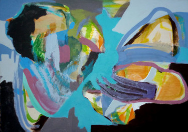 Malerei mit dem Titel "untitled (RCL FIG…" von Lothar Neumann, Original-Kunstwerk, Acryl