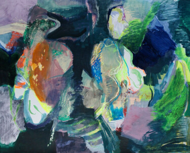Malerei mit dem Titel "untitled (UW 22)" von Lothar Neumann, Original-Kunstwerk, Acryl