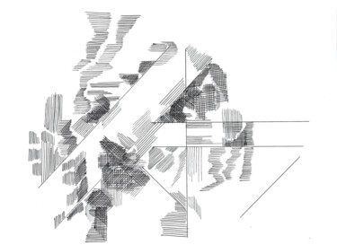 Desenho intitulada "no machine 23/24" por Lothar Neumann, Obras de arte originais, Canetac de aerossol