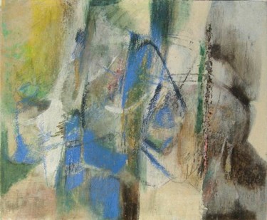 Painting titled "no title (Y O)" by Lothar Neumann, Original Artwork