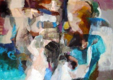 Painting titled "untitled (BAUCHNEBE…" by Lothar Neumann, Original Artwork