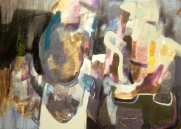 Pintura intitulada "untitled (DFT)" por Lothar Neumann, Obras de arte originais