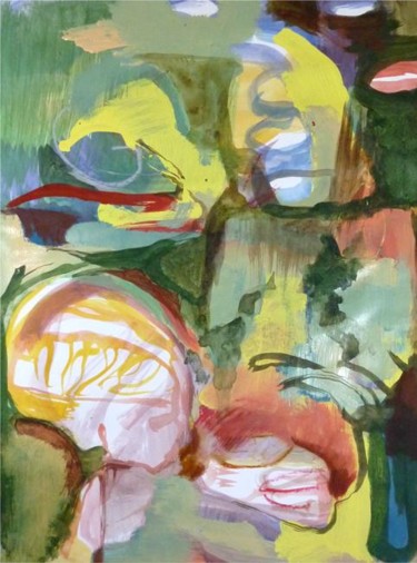 Peinture intitulée "untitled (BRN)" par Lothar Neumann, Œuvre d'art originale