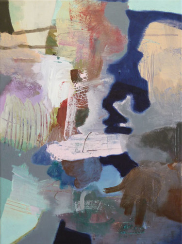 Malerei mit dem Titel "Pressure Point" von Lothar Neumann, Original-Kunstwerk, Acryl