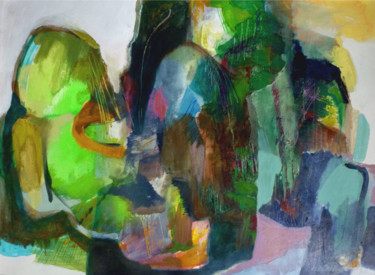 Malerei mit dem Titel "untitled / ( ForTY)" von Lothar Neumann, Original-Kunstwerk, Acryl