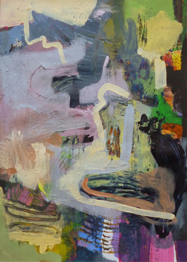 Malerei mit dem Titel "untitled (FL)" von Lothar Neumann, Original-Kunstwerk, Acryl