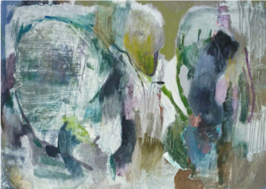 Malerei mit dem Titel "untitled (PALE)" von Lothar Neumann, Original-Kunstwerk, Acryl