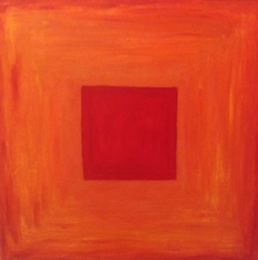 Malerei mit dem Titel "Quadrat" von Charlotte Ramakers, Original-Kunstwerk, Acryl