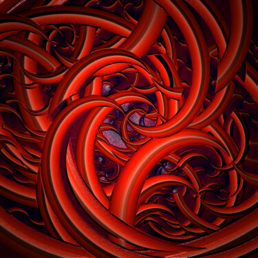 Digitale Kunst mit dem Titel "Tentacules" von Lotus20artabstrait, Original-Kunstwerk, Digitale Malerei