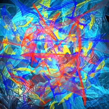 Arts numériques intitulée "consOler" par Lotus20artabstrait, Œuvre d'art originale, Peinture numérique
