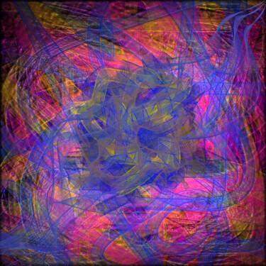Arte digitale intitolato "Circonvolutions vir…" da Lotus20artabstrait, Opera d'arte originale, Pittura digitale