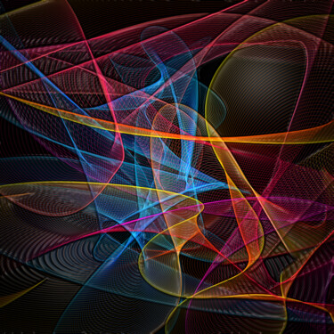 Arts numériques intitulée "Enjolivure Colorée" par Lotus20artabstrait, Œuvre d'art originale, Peinture numérique