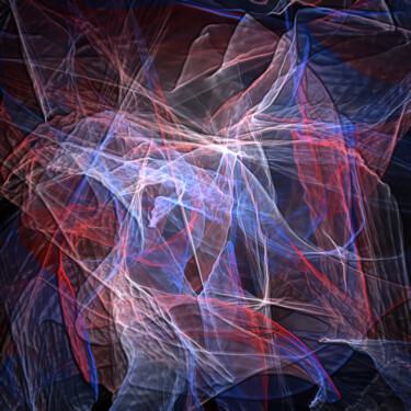 Digital Arts titled "Bleu blanc rouge" by Lotus20artabstrait, Original Artwork, Digital Painting