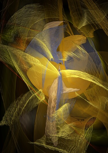 Digitale Kunst mit dem Titel "Illusion illusoire…" von Lotus20artabstrait, Original-Kunstwerk, Digitale Malerei