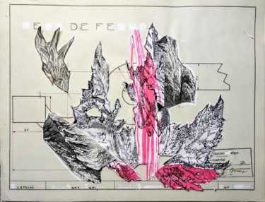 Drawing titled "Série "Chemins de f…" by Lou Le Cabellec, Original Artwork, Ink