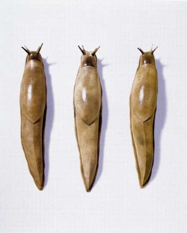 Sculpture intitulée "Trois limaces limac…" par Lou Perdu, Œuvre d'art originale, Céramique