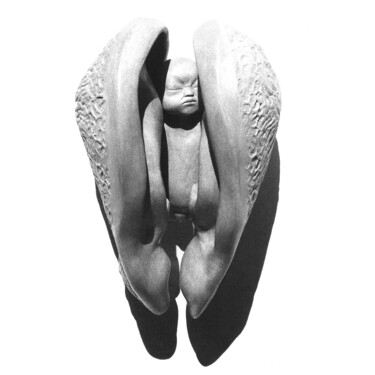 Sculpture titled "Bébé-graine 4" by Lou Perdu, Original Artwork, Other