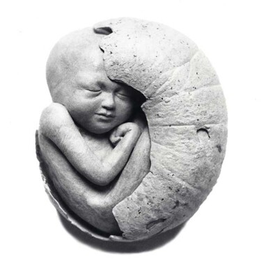 Sculpture intitulée "Bébé-graine 2" par Lou Perdu, Œuvre d'art originale, Autre