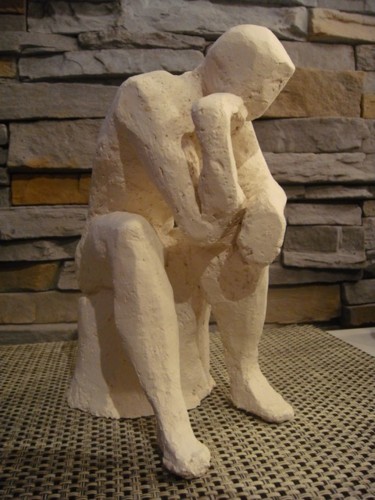 Sculpture intitulée "nonchalance" par Sandrine Lascols, Œuvre d'art originale