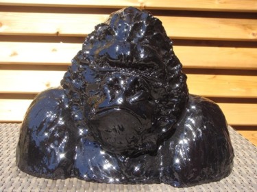 Sculpture intitulée "gorille" par Sandrine Lascols, Œuvre d'art originale