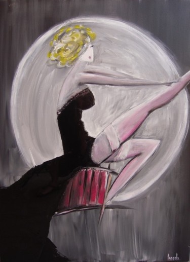 Painting titled "cabaret" by Sandrine Lascols, Original Artwork