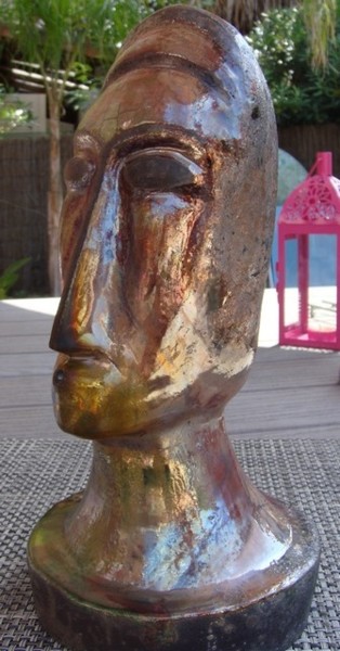 Sculpture titled "inca" by Sandrine Lascols, Original Artwork