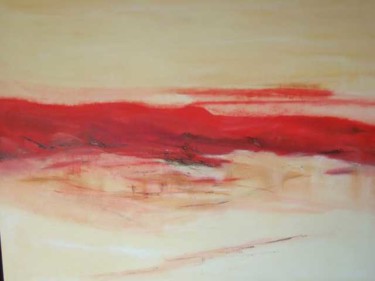 Peinture intitulée "Série Rouge I" par Arlette Loubet, Œuvre d'art originale, Huile