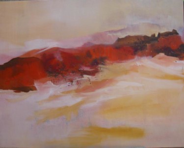 Peinture intitulée "Dunes" par Arlette Loubet, Œuvre d'art originale, Huile