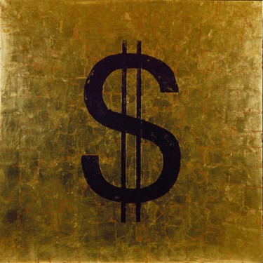 Painting titled "dollar-2003.jpg" by Luciana, Original Artwork, Tempera