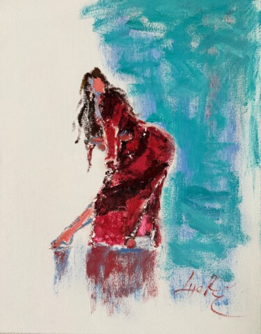 Pintura titulada "Hélène. Danseuse sé…" por Loudmila Harscouet, Obra de arte original, Oleo Montado en Bastidor de camilla d…