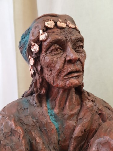 Sculpture titled "JERA" by Lou Henix, Original Artwork, Ceramics