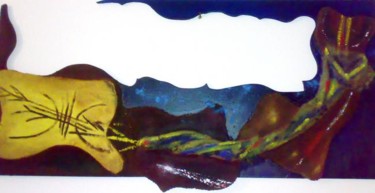 Peinture intitulée "Infini" par Abderahmane Louidani, Œuvre d'art originale