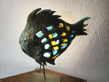 Sculpture intitulée "Illumination" par Michel, Œuvre d'art originale, Argile