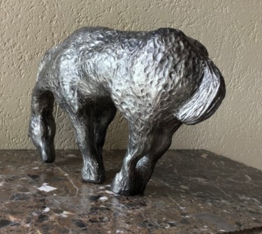Sculpture titled "Cheval" by Michel, Original Artwork, Clay