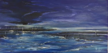 Peinture intitulée "Levée sur marée" par Michel, Œuvre d'art originale, Acrylique