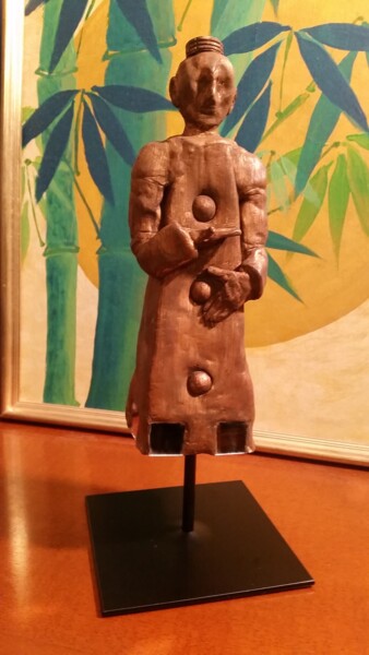 Sculptuur getiteld "Golem" door Louis Garcia, Origineel Kunstwerk, Klei
