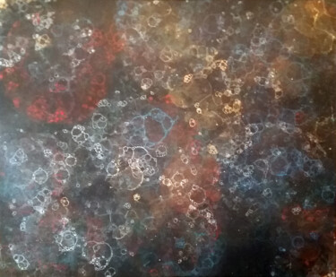 Картина под названием "Multivers" - Louis Garcia, Подлинное произведение искусства, Акрил Установлен на Деревянная рама для…