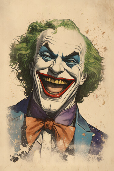 Цифровое искусство под названием "Le Joker" - Louis Garcia, Подлинное произведение искусства, Изображение, сгенерированное ИИ