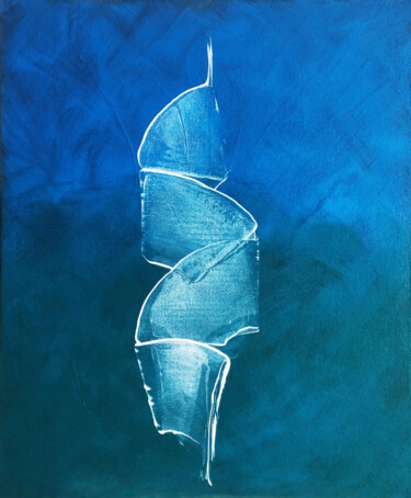 Картина под названием "Apparition" - Louis Garcia, Подлинное произведение искусства, Акрил Установлен на Деревянная рама для…