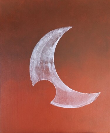 Painting titled "Eclipse" by Louis Garcia, Original Artwork, Acrylic Mounted on Wood Stretcher frame