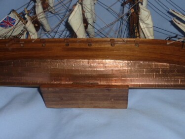 Sculpture titled "model ship cutty sa…" by Louis J. Kersley Nanette, Original Artwork, Wood