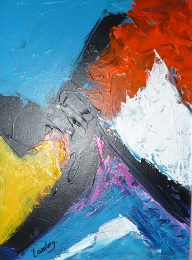 Malerei mit dem Titel "Abstract 300" von Louis Lambry, Original-Kunstwerk, Acryl