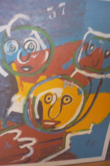 Painting titled "Familie" by Louis Lambry, Original Artwork