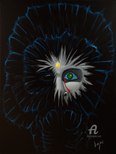 Peinture intitulée "crépuscule" par Louis Lepic, Œuvre d'art originale, Huile