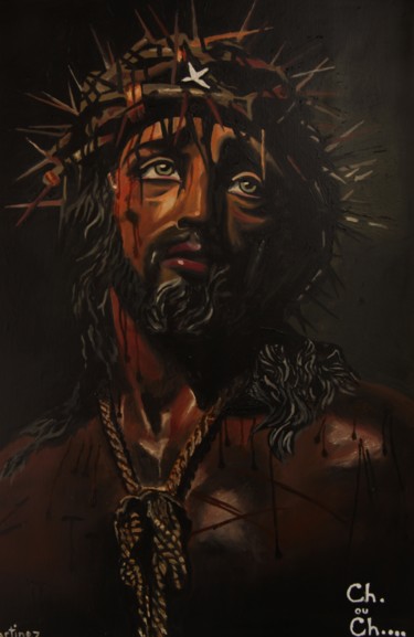Peinture intitulée "christ-che.jpg" par Louis Martinez, Œuvre d'art originale