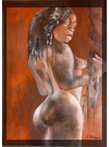 Peinture intitulée "La Congolaise" par Louis Roblo, Œuvre d'art originale, Huile